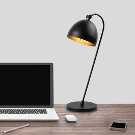 Opviq Acuka - 12292 Lámpara de mesa Negro y dorado
